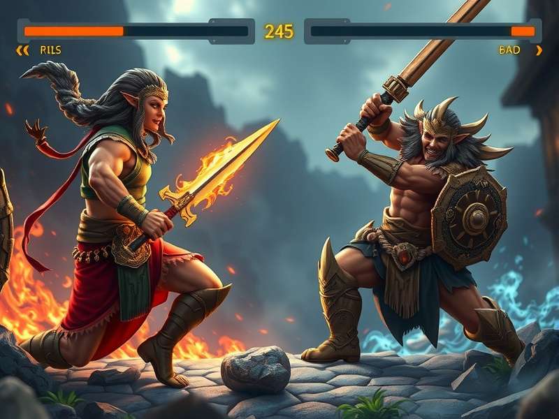 Fenugreek Warrior Clash intense battle scene